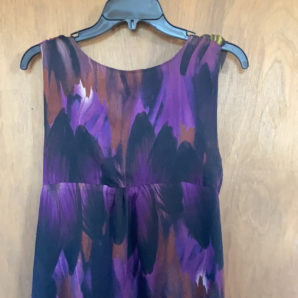 Lane Bryant painterly print sleeveless dress size 14 - Picture 7 of 15